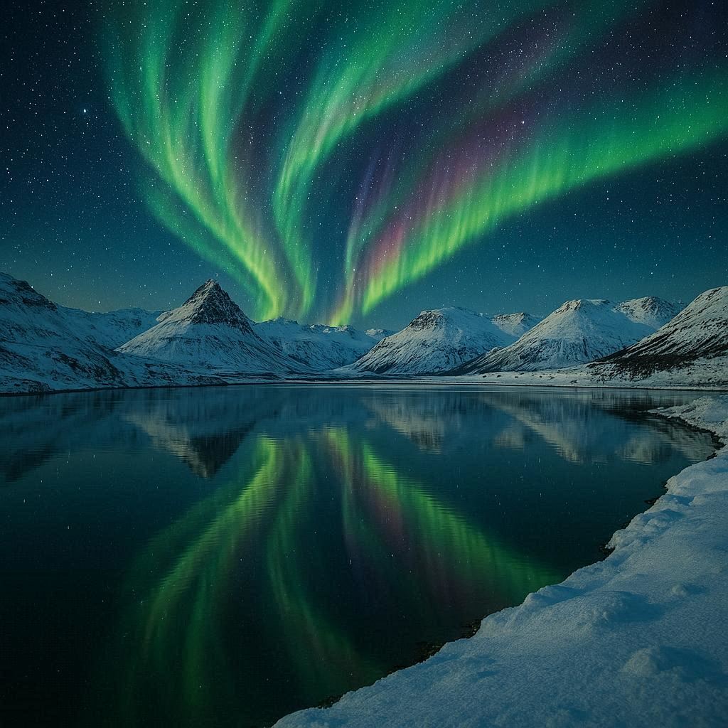 冰岛极光旅行风景